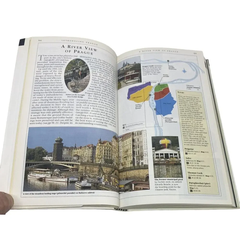 Prague: DK Eyewitness Travel Guides 1st American Ed. 1994 Maps Photos 264 Pages